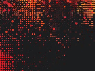 Abstract Red and Orange Circle Pattern Background