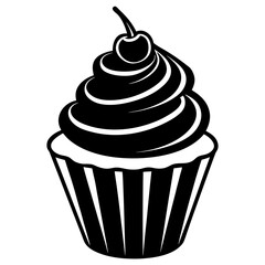 cupcake with cherry