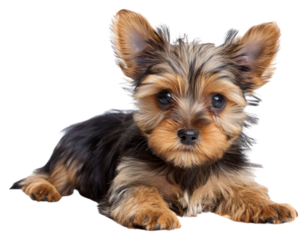 PNG Beg baby yorkshire terrier mammal animal puppy.