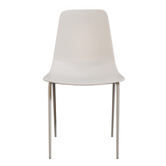 White chair in a modern style without background 3D render