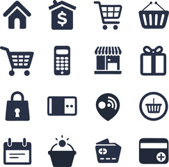 Ecommerce and Shopping Icon Set