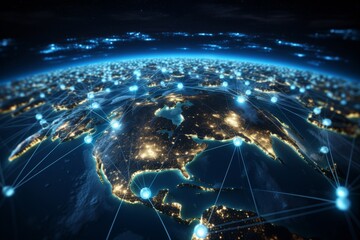 Global Network: Interconnected World of Technology