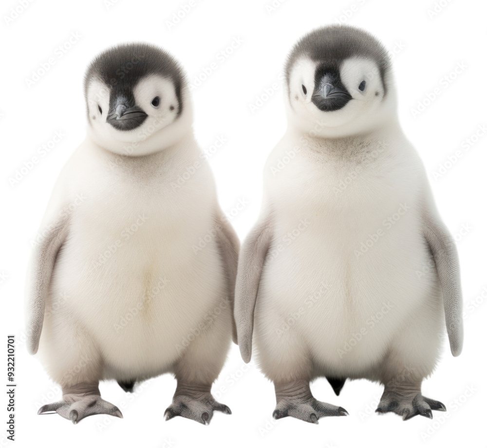 Poster png baby penguin animal white bird.