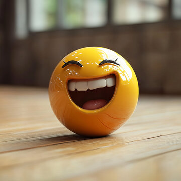 emoji rolling on the floor laughing