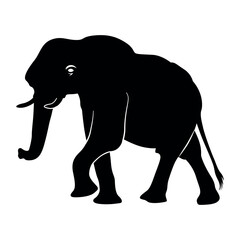 Set of Elephant Silhouettes. Silhouette of elephant. Elephant silhouette. Animal Elephant Silhouettes vector illustration