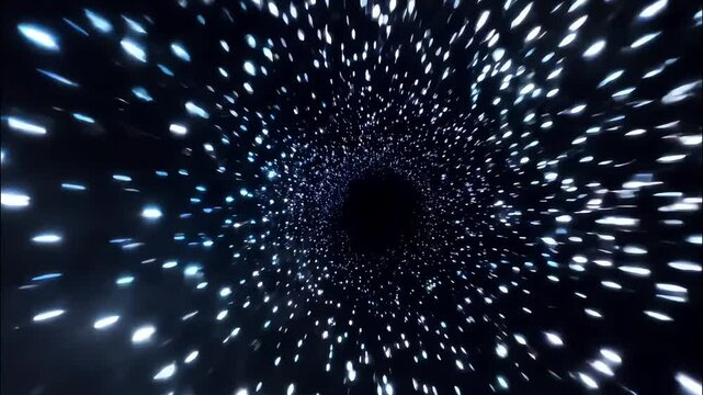 A mesmerizing black hole with swirling stars, universe