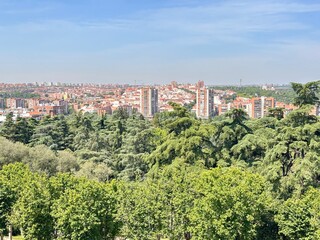 view of the city Madrid