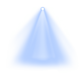 Ray lens flare png blue light effect sticker, transparent background