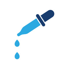Pipette icon solid vector design in trendy style