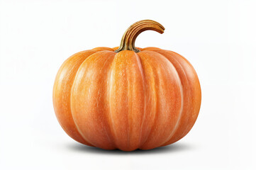 Fresh organic pumpkin isolated on white background