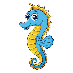 Sea Horse Vector Illustration - Elegant SVG, Cricut Files, Clipart, and T-Shirt Graphics for Ocean-Themed Designs