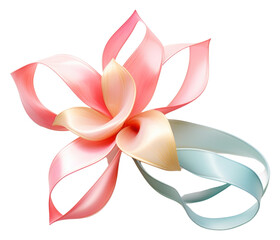 Fototapeta premium PNG Flower ribbon plant gift celebration.