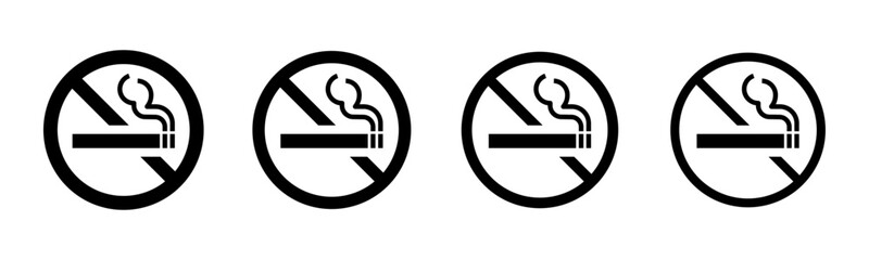 No smoking sign set © ValGraphic