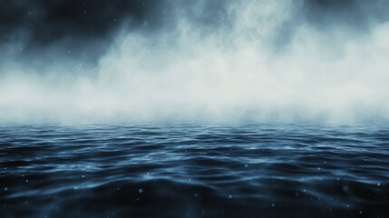 Fototapeta premium Calm lake reflecting cloudy skies in a tranquil natural setting