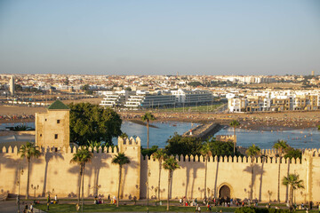 Obraz premium View of the Kasbah of the Oudaias at Rabat