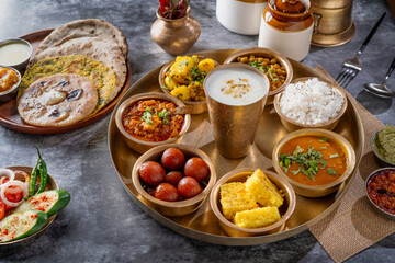 Traditional Indian Full meal Dish