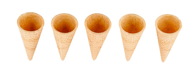 ice cream cone isolated on a white background