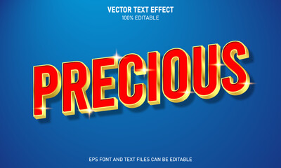Obraz premium Precious 3d editable text effect