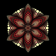 Circular Sacred Mandala Geometric Design