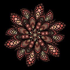 Circular Sacred Mandala Geometric Design
