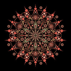 Circular Sacred Mandala Geometric Design
