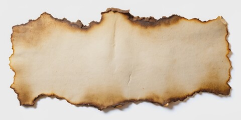 Fototapeta premium Torn paper with burnt edges on background, torn paper, burnt edges, damaged, distressed, torn edges,background, texture