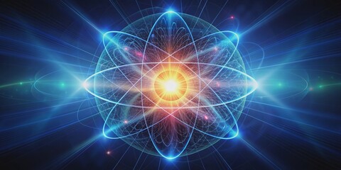 Abstract representing the concept of quantum energy, quantum, energy, abstract,science, physics, futuristic