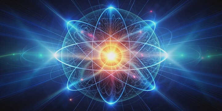 Abstract representing the concept of quantum energy, quantum, energy, abstract,science, physics, futuristic