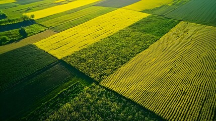 Aerial view of landscape geometry texture