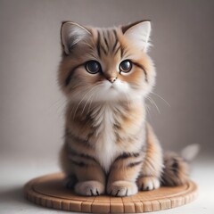 Obraz premium cat on white background