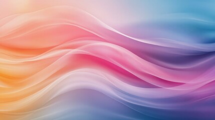 Obraz premium Colorful abstract waves on a gentle gradient background