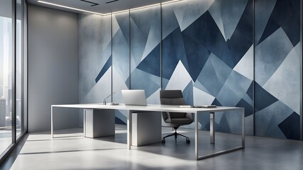 modern office interior with chairs