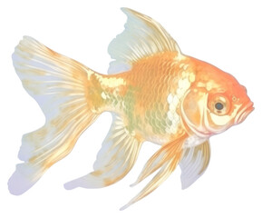 PNG Colorful goldfish illustration art