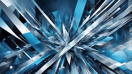 abstract crystal blue background