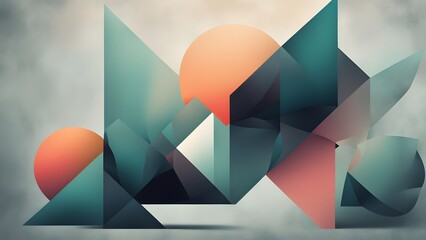 abstract geometric background with triangles