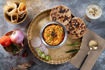 Indian Sabji With Rotlo