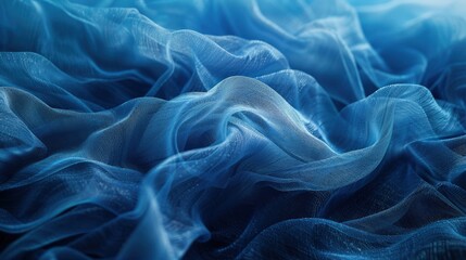 Obraz premium Generate an abstract background in vibrant blue with a focus on textured fiber effects. The design should be engaging and appropriate for use in backgrounds, textile patterns, and creative projects