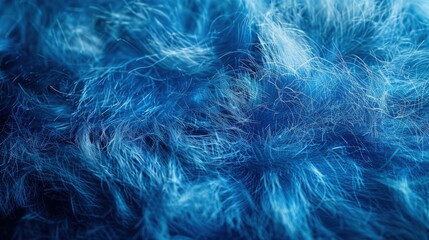 Obraz premium Craft a vibrant blue abstract background featuring a detailed textured fiber look. Ensure the texture is rich and visually captivating for backgrounds and textile applications