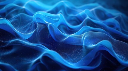 Fototapeta premium Design a vibrant blue abstract background featuring textured fiber details. The result should be dynamic and visually appealing for use in various design and artistic applications