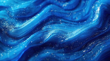 Obraz premium Craft a vibrant blue abstract background with a focus on fiber texture. The design should be rich and visually compelling, suitable for backgrounds and textile designs