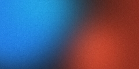 Grainy gradient background with red aqua and blue color grainy noise gradation banner design