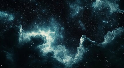 Fototapeta premium Cosmic Nebula with Stars and Clouds Galaxy Background