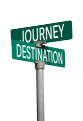 journey destination sign