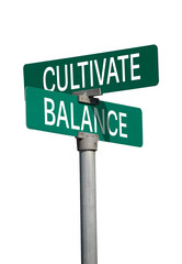 Fototapeta premium cultivate balance sign