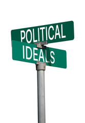 Fototapeta premium political ideals sign