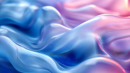 Obraz premium Abstract blue and purple wavy background.