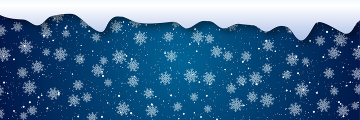 Christmas and New Year luxury vector background with stars and snowflakes. Design for banner, flyer, invitation card, coupon, voucher