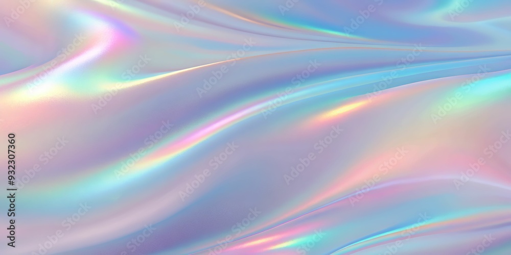 Poster pearlescent gradient. holographic texture. purple soft pattern. fantasy foil. pop multicolor backdro
