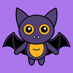 chibi halloween bat, cute bat vector, kawaii bat, chibi bat design, halloween bat vector, bat cartoon, chibi bat illustration, spooky chibi bat, bat vector art, chibi bat icon, bat with face, adorable