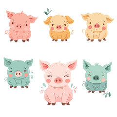 Vector Pigsty simple and minimalis